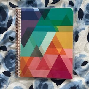 Erin Condren Colorful Geometric Spiral Productivity Notebook